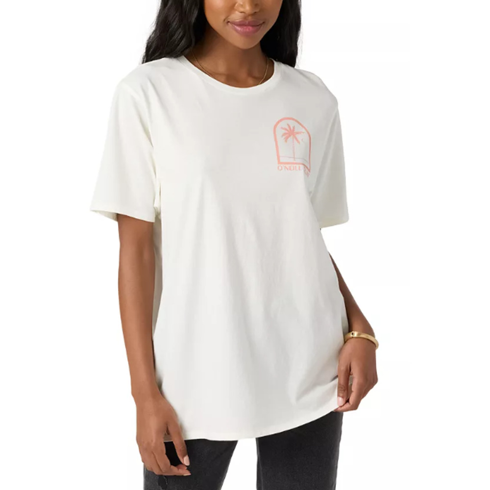 O'Neill Juniors' Byron Palms Cotton Crewneck T-Shirt M